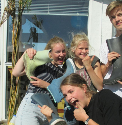 Gamle lege gummistøvlekast